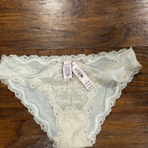 2 Victoria's Secret Dream Angels Cheekini Panties Bundle- Small- Navy Blue Ivory - Picture 9 of 11